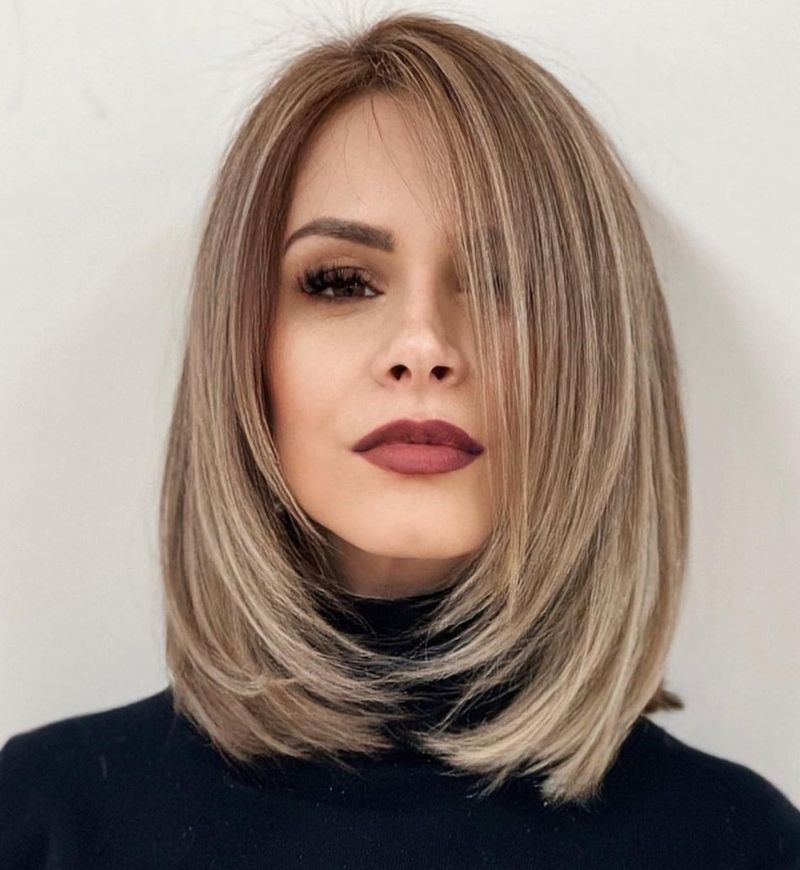 Blunt Midi Cut with Subtle Layers