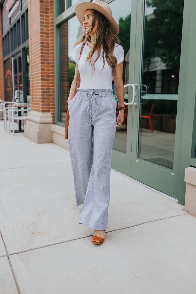 Chambray Wide-Legs