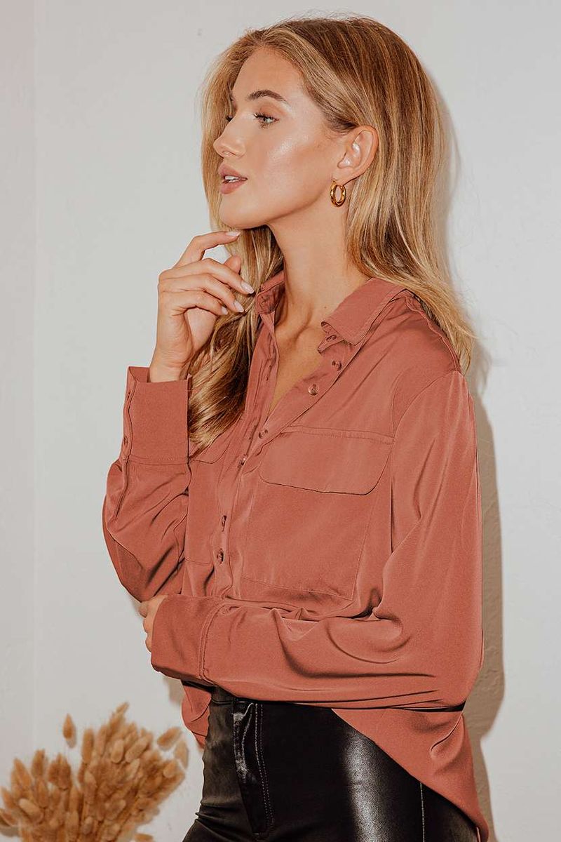 Tuscan Terracotta Button-Front