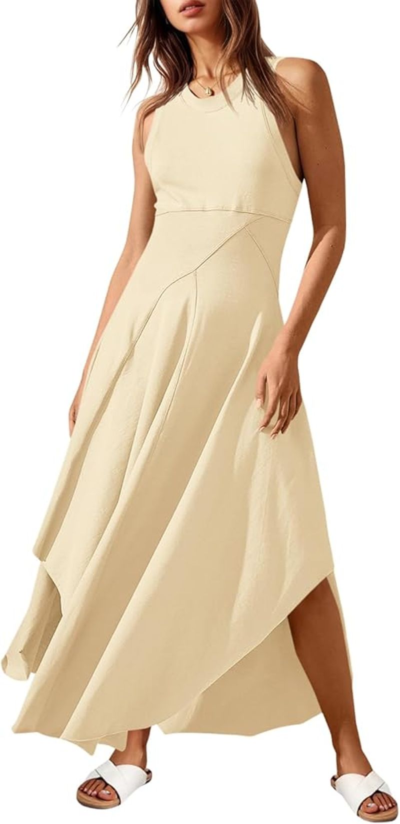 Asymmetrical Hem Dress