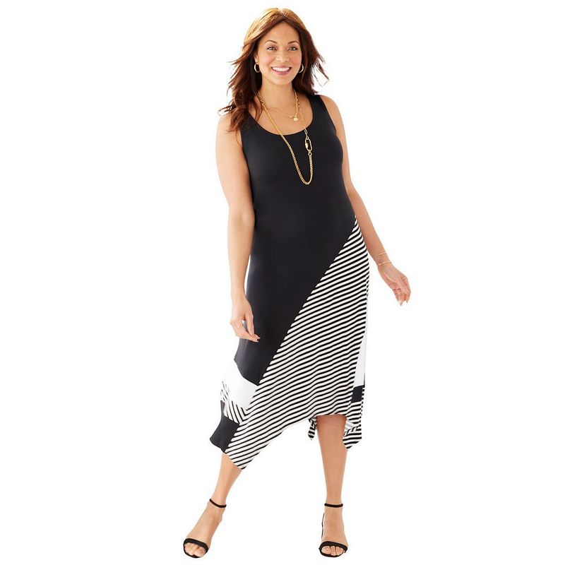 Color-Block Dresses With Asymmetrical Hems