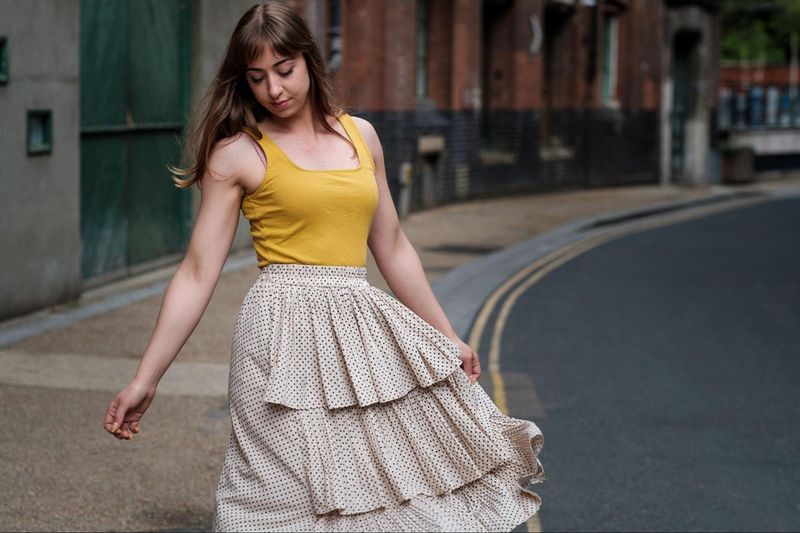 Tiered Midi Skirt & Simple Tank