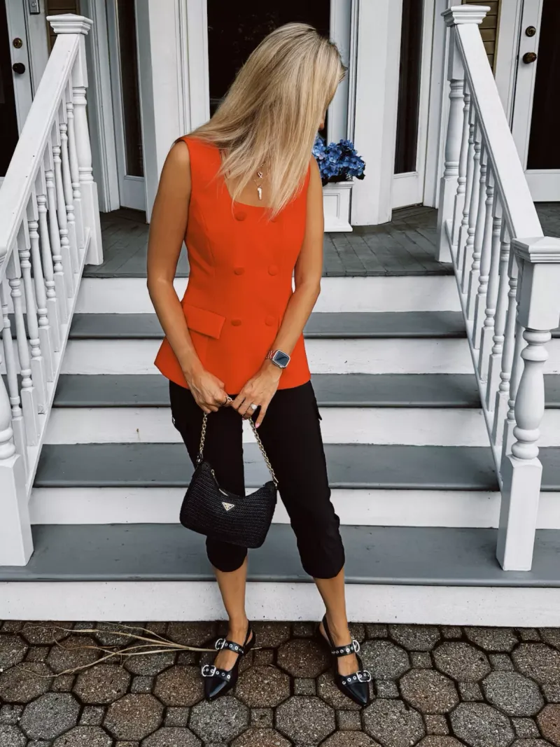 Capri Pants with Embellished Sandals