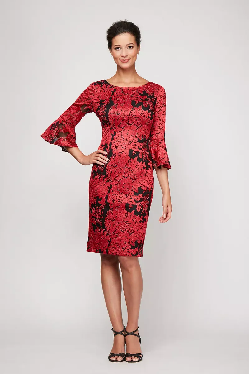 Embroidered Shift Dresses