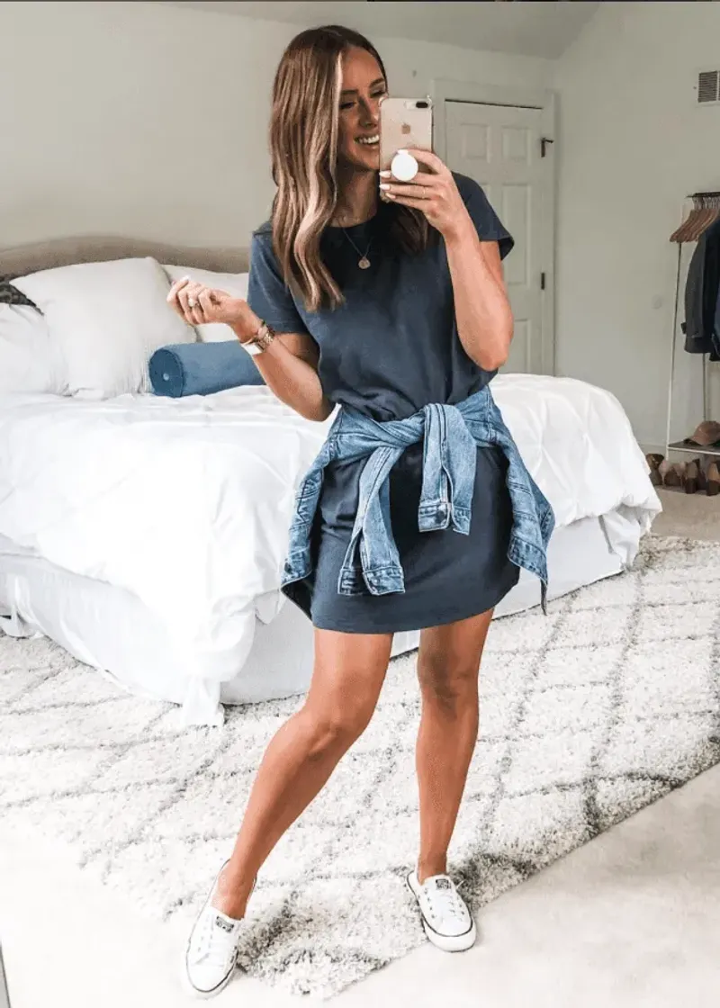 The Elevated Black T-shirt Dress