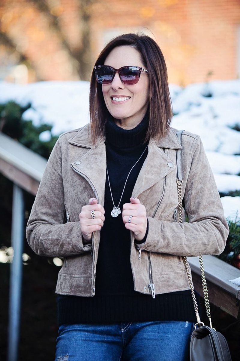 Taupe Suede Accessories