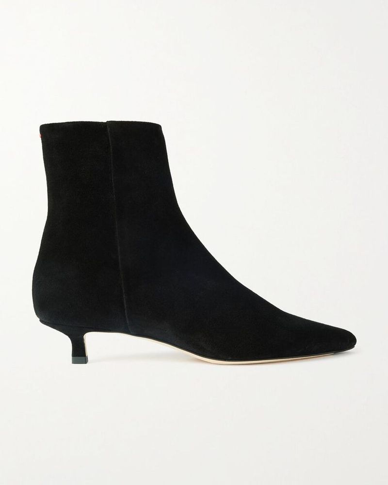 Kitten Heel Ankle Boots