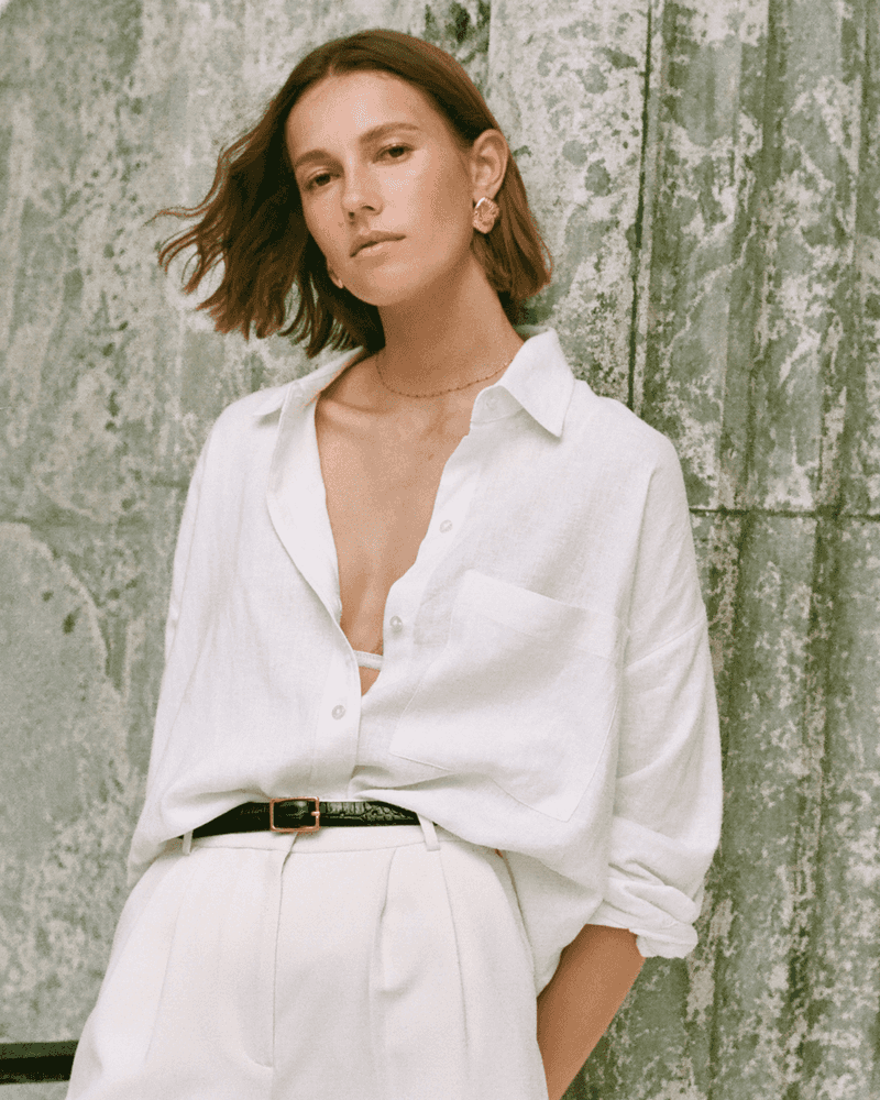 Oversized Button-Down Shirt