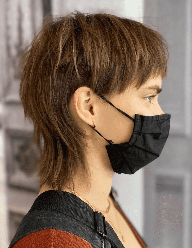 Grown-Out Pixie Mullet