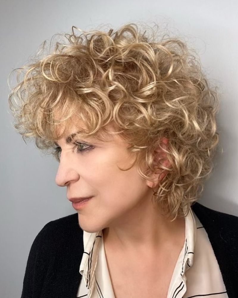 Curly Layered Shag