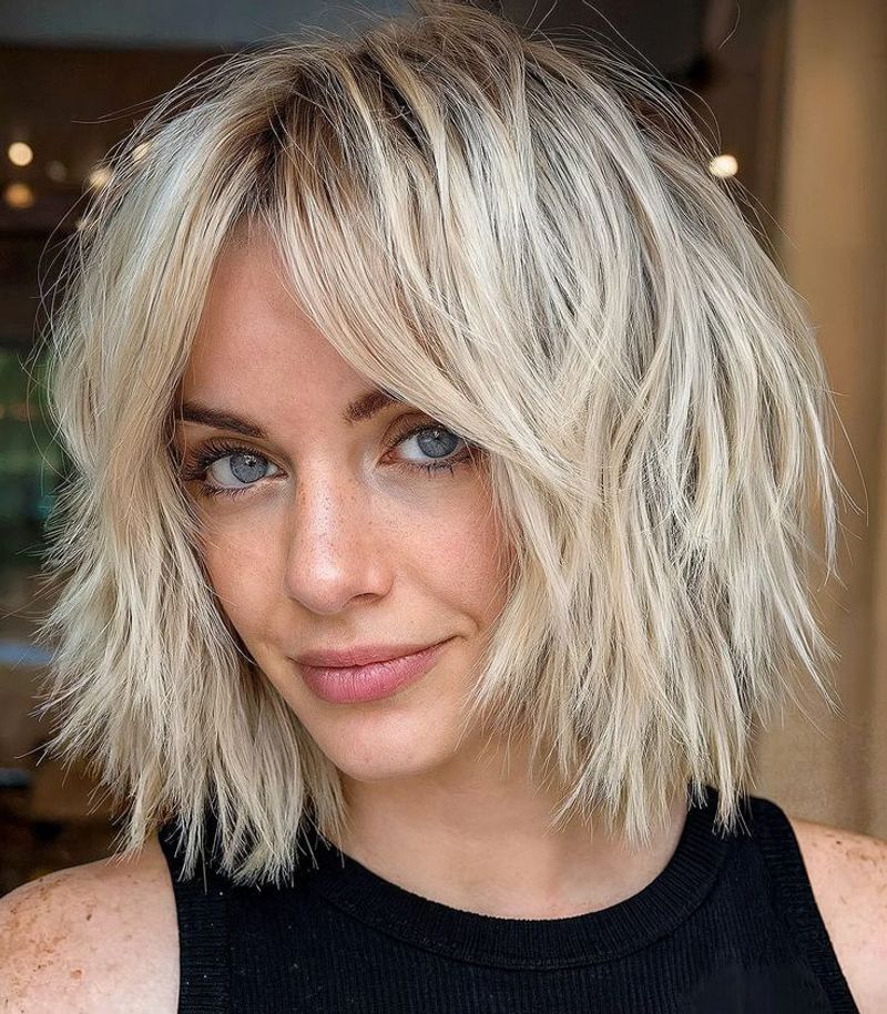 Layered Shaggy Bob
