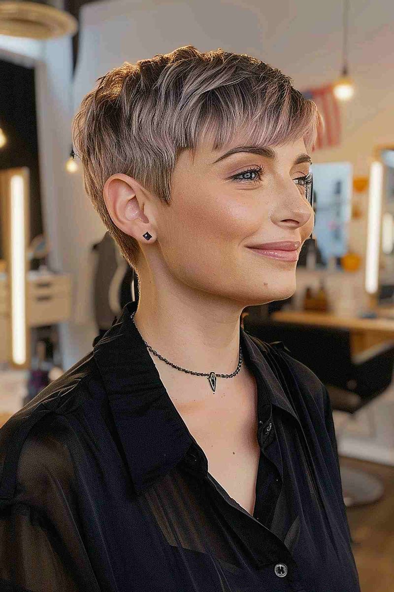 Layered Pixie Cut