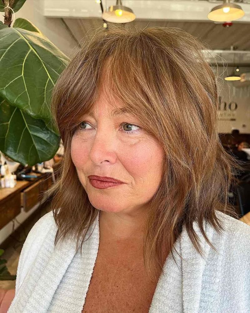 Soft Shag with Curtain Bangs
