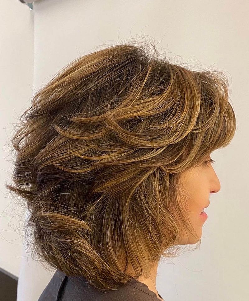 Feathered Mid-Length Cut