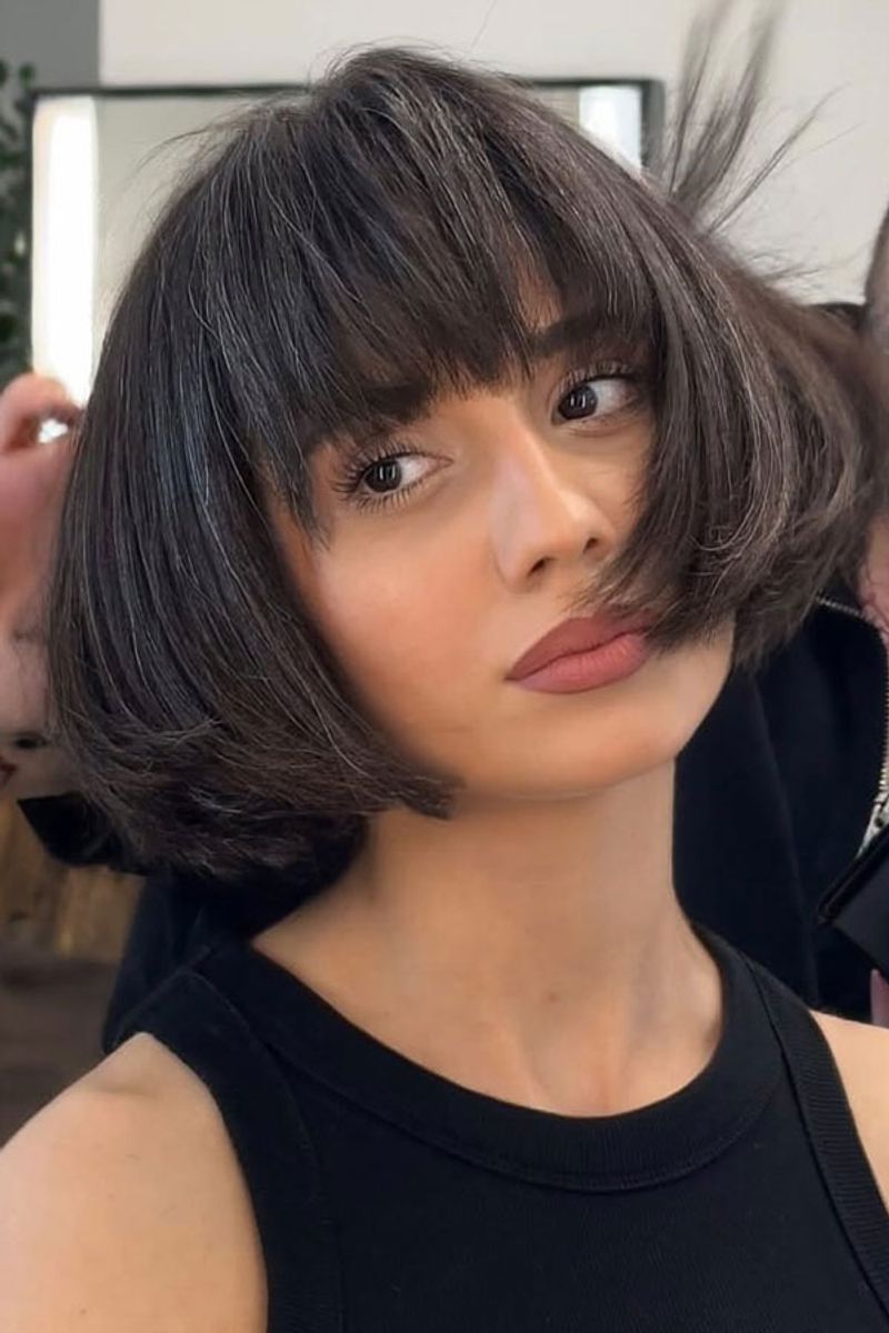 French Bob with Micro-Bangs