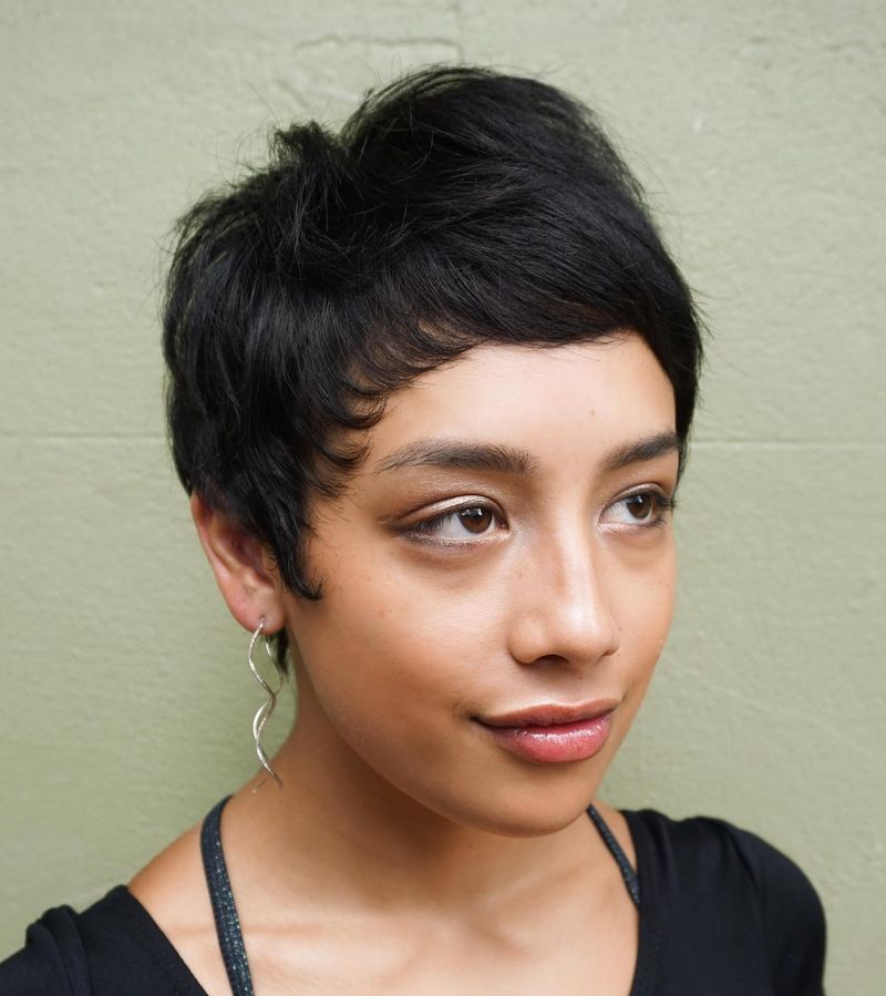 Tight Curly Pixie on Long Faces