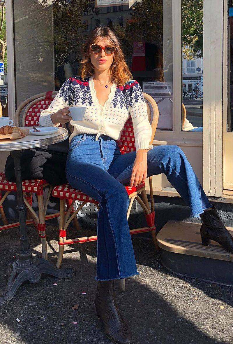 French Tucked Cardigan