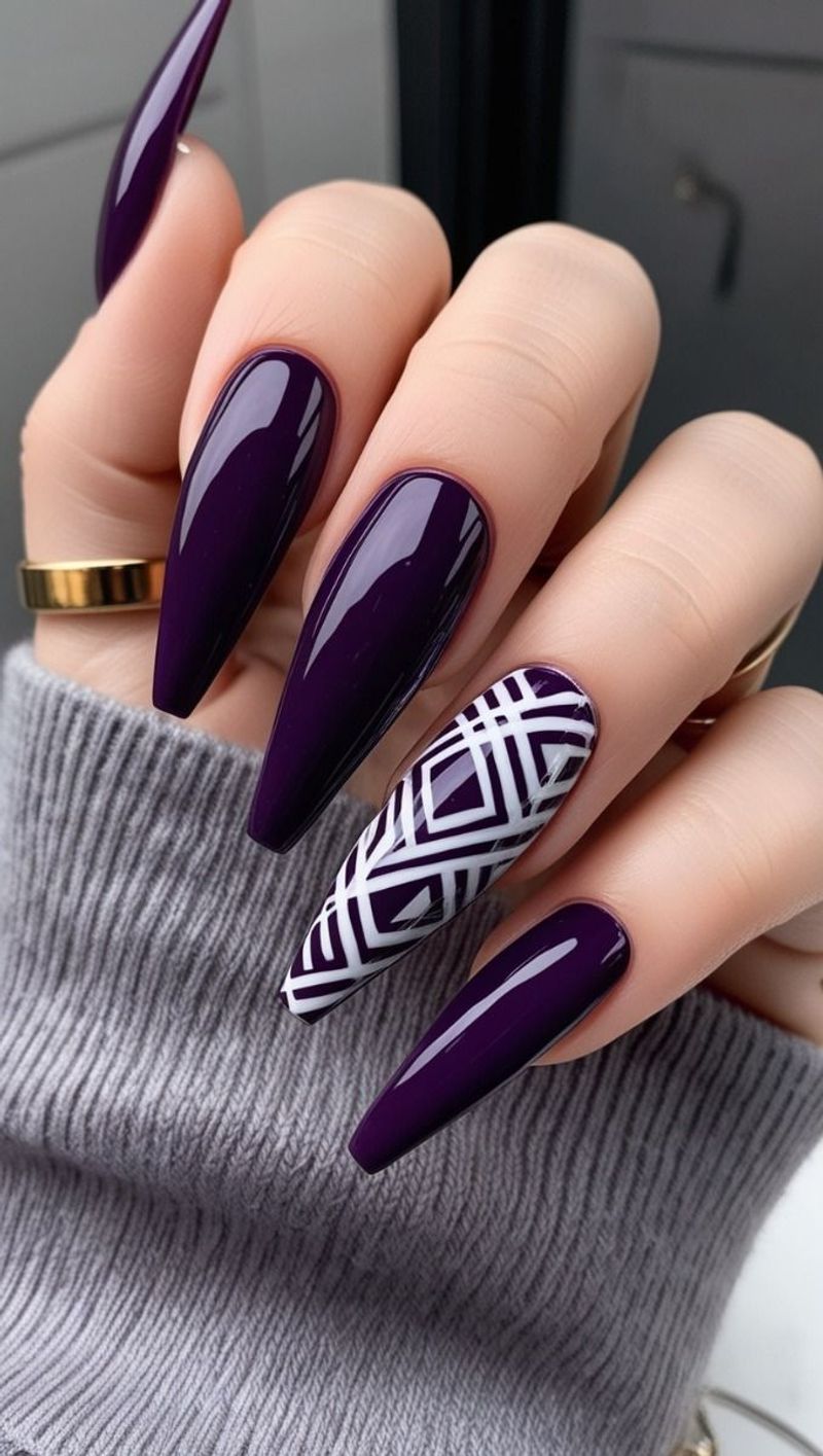 Lavender Geometric Chic