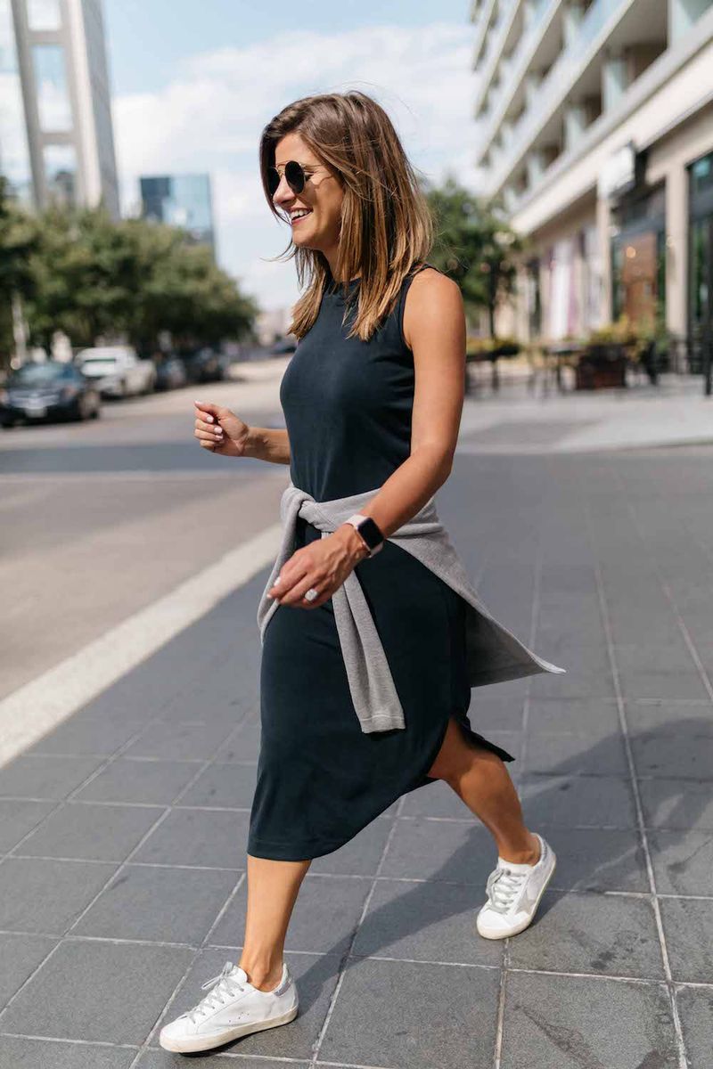 Sporty Sneakers and Dresses