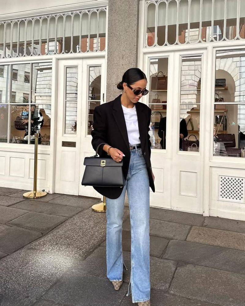 Elegant Blazer and Jeans