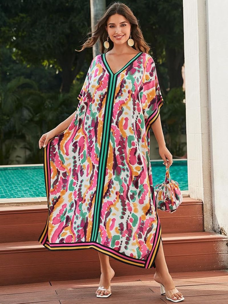 Vibrant Caftan Dress