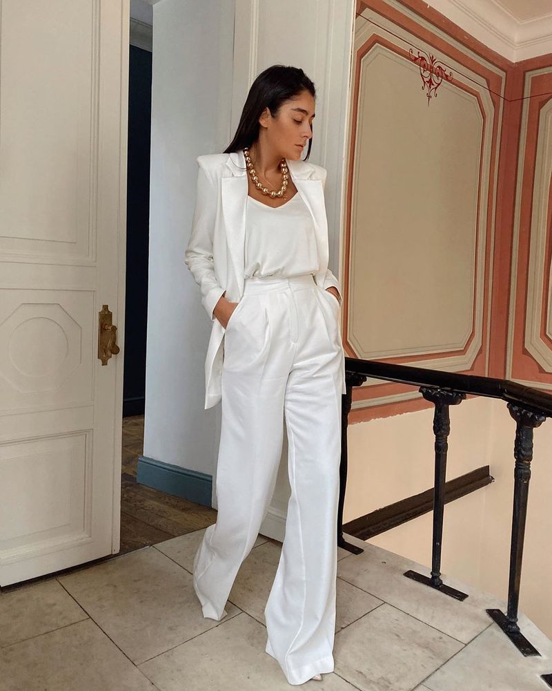 All-White Elegance