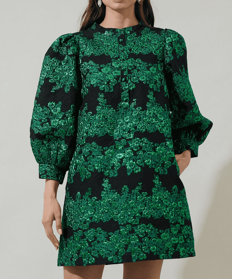 Jacquard Shift Dress
