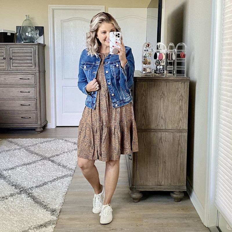 Sleeveless Swing Dress with Matching Jacket