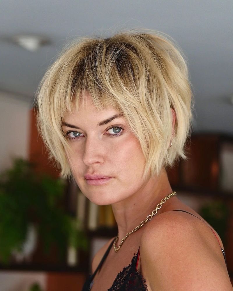 Textured Micro-Bangs for the Brave