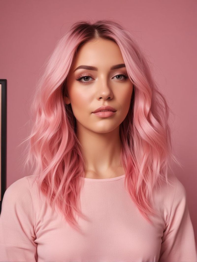 Rosa pastel suave