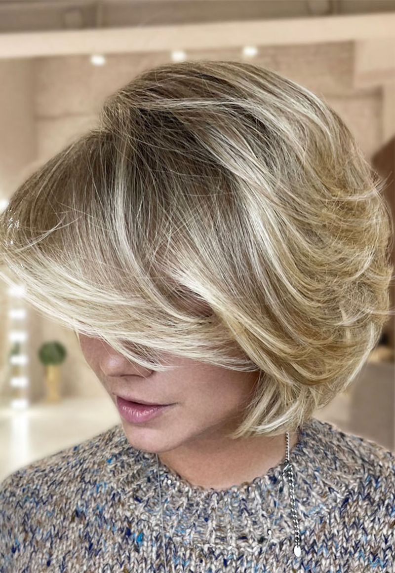 Short Layered Cut with Side-Sweep