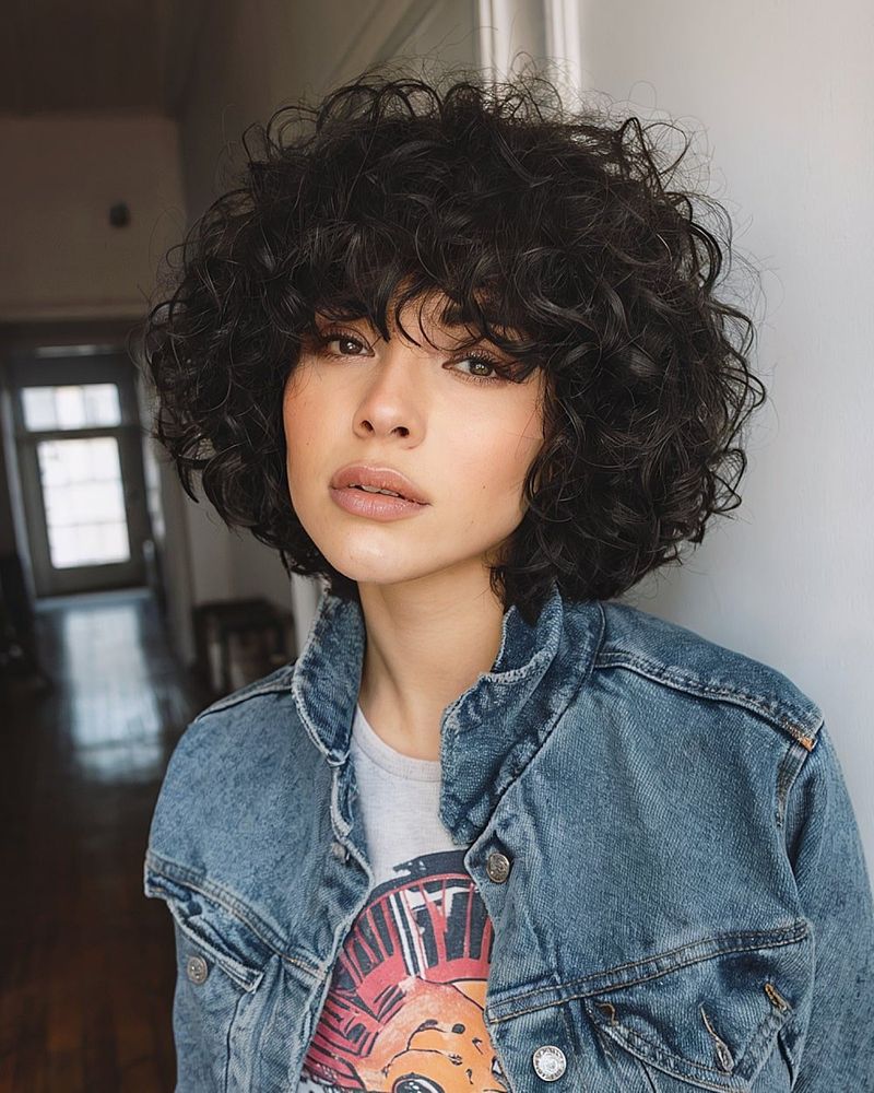 Curly Shag for Rectangular Faces