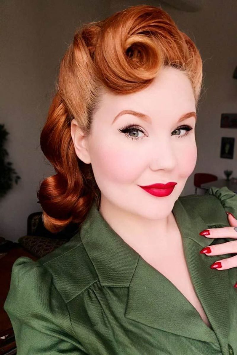 Victory Rolls Hairstyle