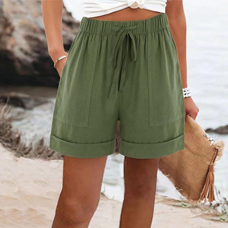 Linen Drawstring Shorts
