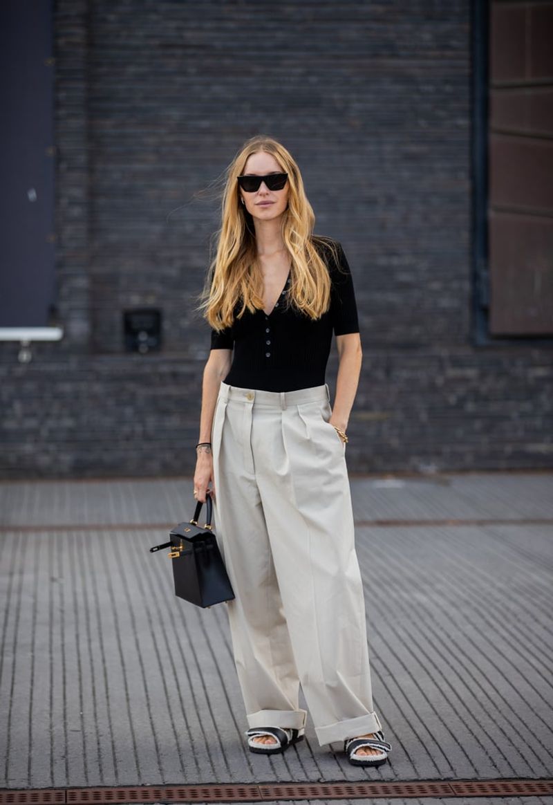 Flowing Palazzo Pants & Fitted Tee