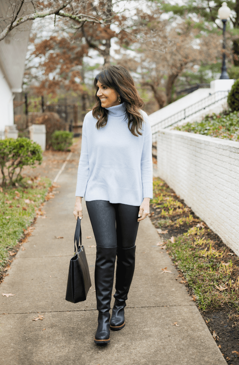 Leggings and Knee-High Boots