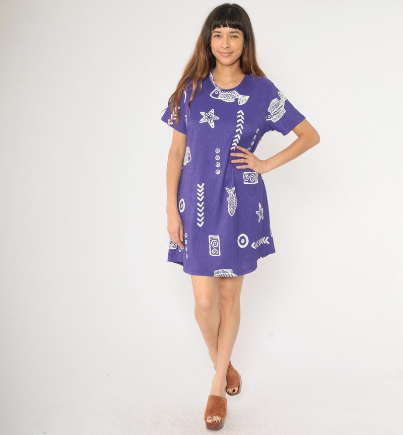 Jam-Toned Jersey T-Shirt Dress