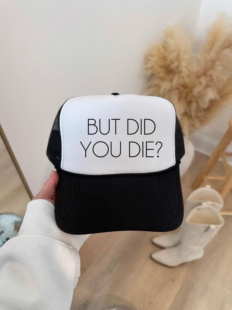 Mesh-Back Caps With Motivational Phrases