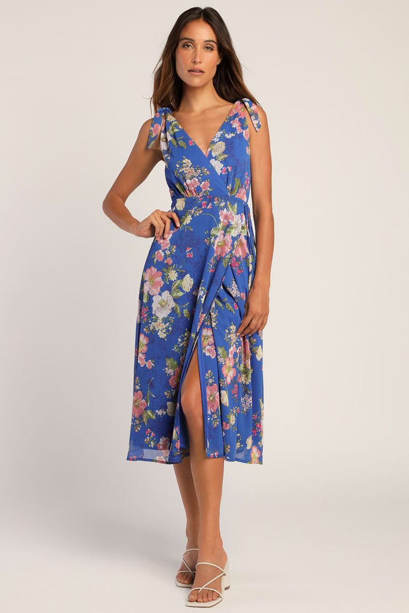 Floral Wrap Dress