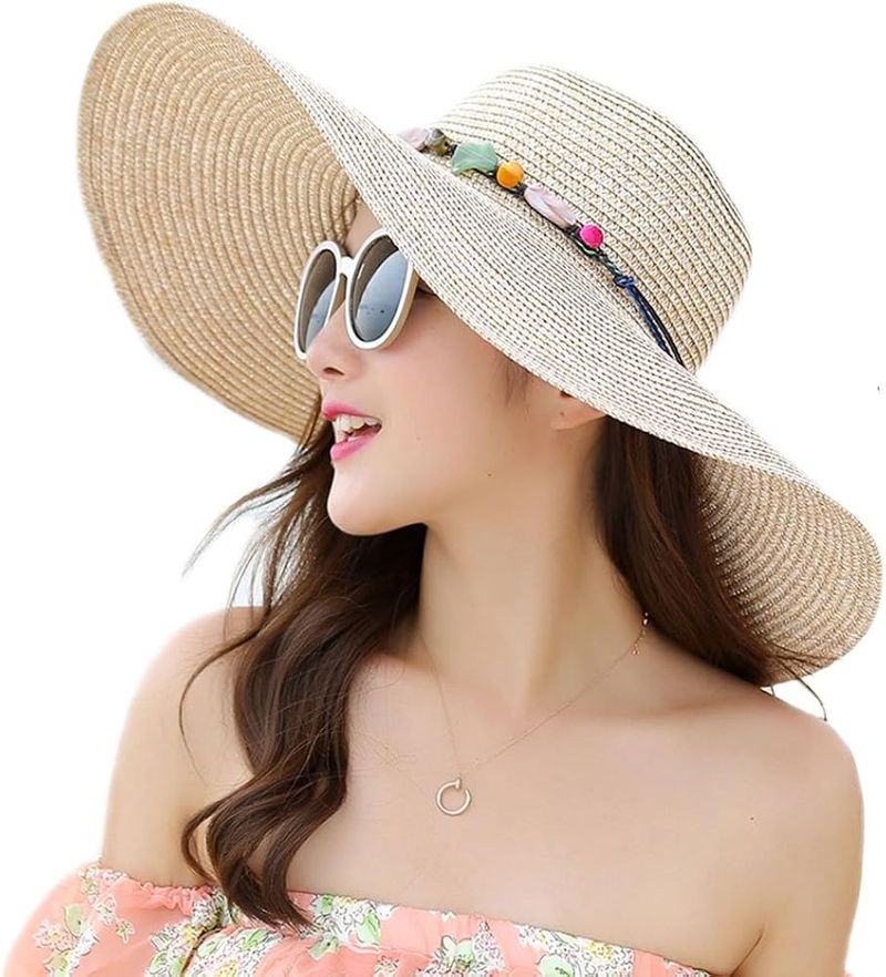 Wide-Brim Straw Hat