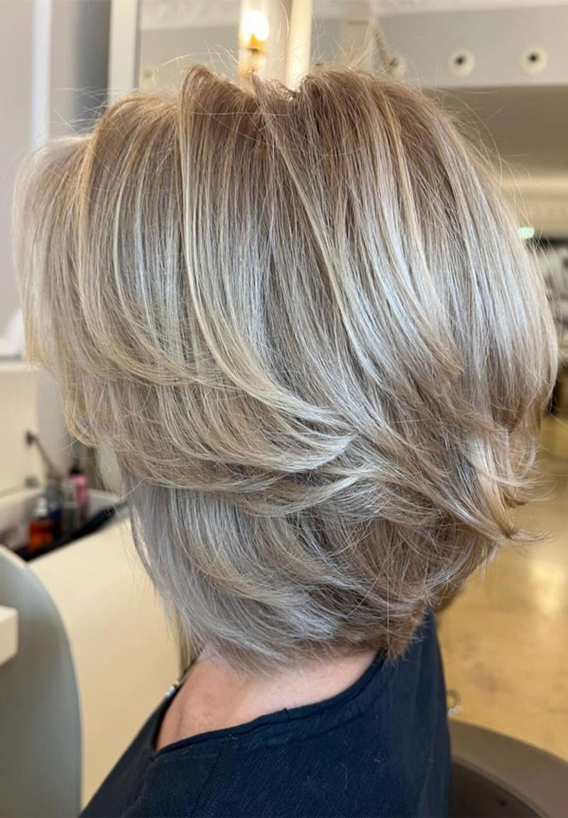 Layered Cut with Curved Ends