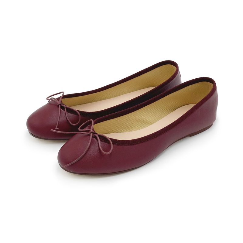 Burgundy Ballet Flats