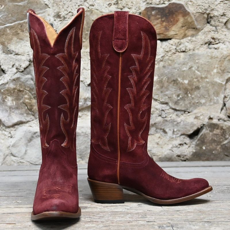 Burgundy Western Boots