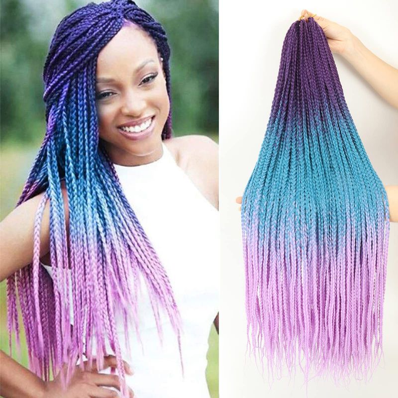 Ombré Waterfall Box Braids