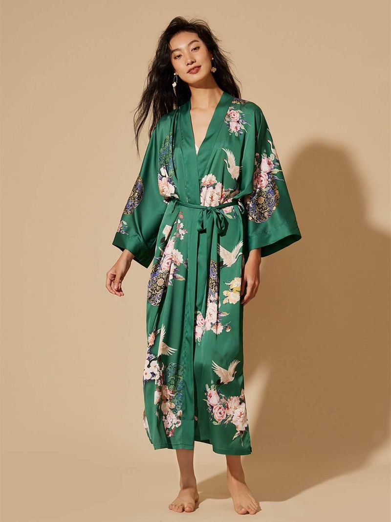 Kimono-Style Wrap Robe