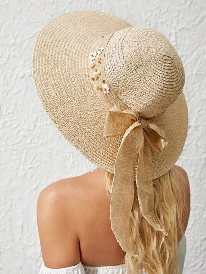 Embellished Beach Hat
