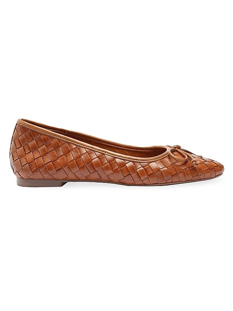 Woven Leather Flats