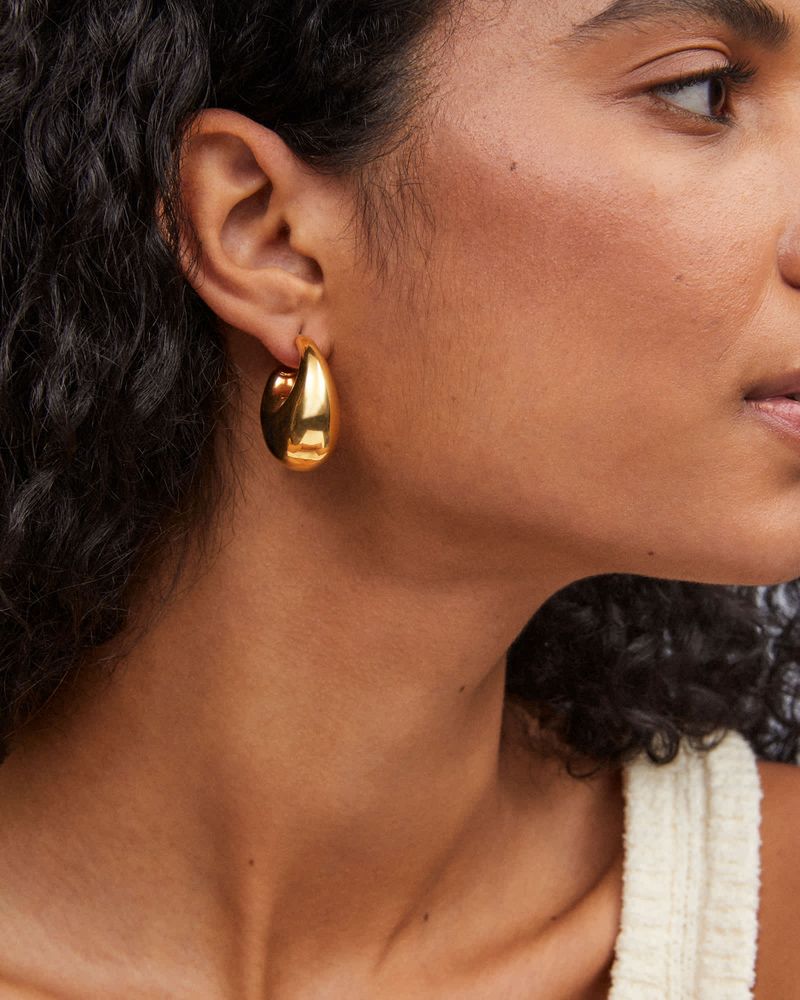 Gold-Toned Hoop Earrings