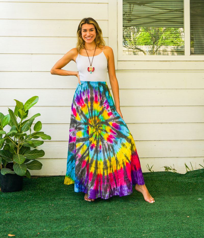 Tie-Dye Maxi Skirt