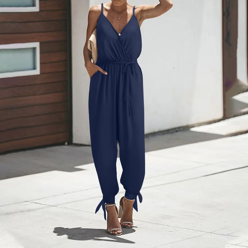 Sleeveless Jumpsuit with Strappy Heels